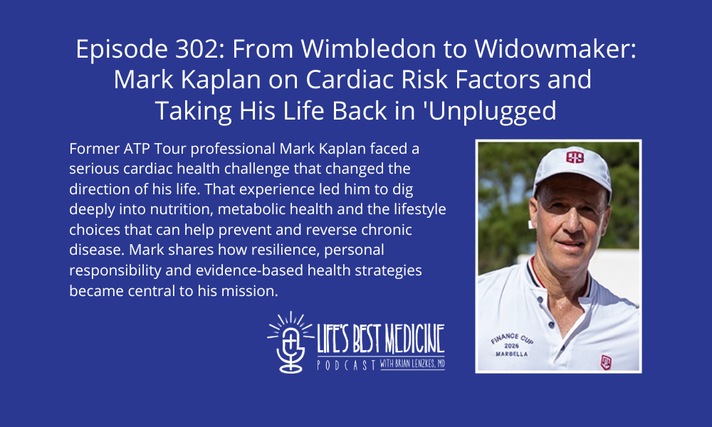 Episode 302: From Wimbledon to Widowmaker: Mark Kaplan on Cardiac Risk Factors and Taking His Life Back in ‘Unplugged’